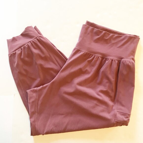 ATHLETA Salutation Cargo Jogger Pants Tawny Rose Pink Leggings Womens 3X - Picture 2 of 10